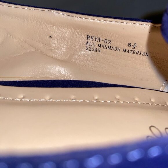 Bamboo Size 8 1/2 Cobalt Blue Ankle Strap Wedges - Picture 11 of 16